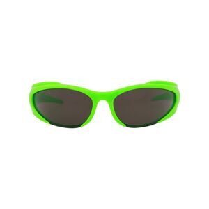 Balenciaga Shield-Frame Bio Injection Sunglasses Green Unisex-Adult